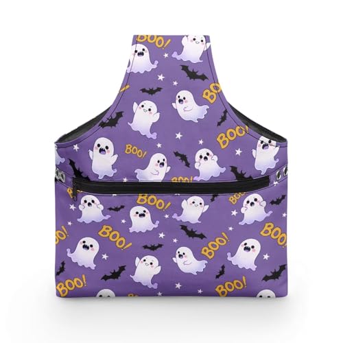 COEQINE Tragbare Stricktasche für Nähzubehör, Größe L, tragbar, Reisen, Halloween, süßes schwarzes Seelenmuster, Nähset für Erwachsene, leicht, 28 x 6 x 35,5 cm COEQINE Tragbare Stricktasche für Nähzubehör, Größe L, tragbar, Reisen, Halloween, süßes schwarzes Seelenmuster, Nähset für Erwachsene, leicht, 28 x 6 x 35,5 cm von COEQINE