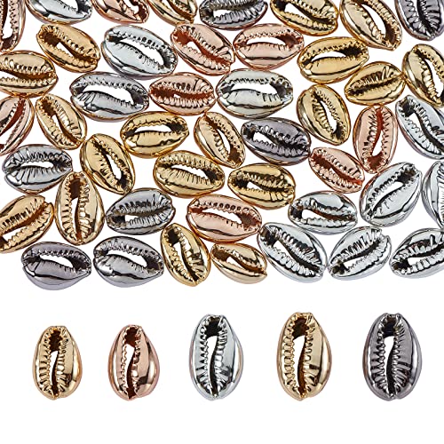 COGCHARGER 50 Stück Galvanisierte Muschelperlen Kaurimuscheln Muschel Sommer Strand Lose Abstandsperlen Charme Gemischte Farbe Für Die Herstellung von Schmuckketten COGCHARGER 50 Stück Galvanisierte Muschelperlen Kaurimuscheln Muschel Sommer Strand Lose Abstandsperlen Charme Gemischte Farbe Für Die Herstellung von Schmuckketten von COGCHARGER