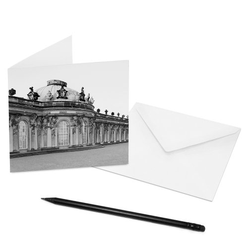 Klappkarte Potsdam - 14 x 14 cm - Motiv: Sanssouci - mit Briefumschlag von COGNOSCO