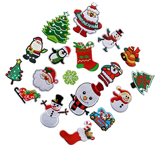 18 Stk Weihnachtsapplikationen Für Kleidung Weihnachtsflicken Zum Aufnähen Weihnachtsapplikationen Zum Nähen Weihnachten Stoffdekoration Flecken Aufnäher Kind Reparatur Brosche 18 Stk Weihnachtsapplikationen Für Kleidung Weihnachtsflicken Zum Aufnähen Weihnachtsapplikationen Zum Nähen Weihnachten Stoffdekoration Flecken Aufnäher Kind Reparatur Brosche von COHEALI