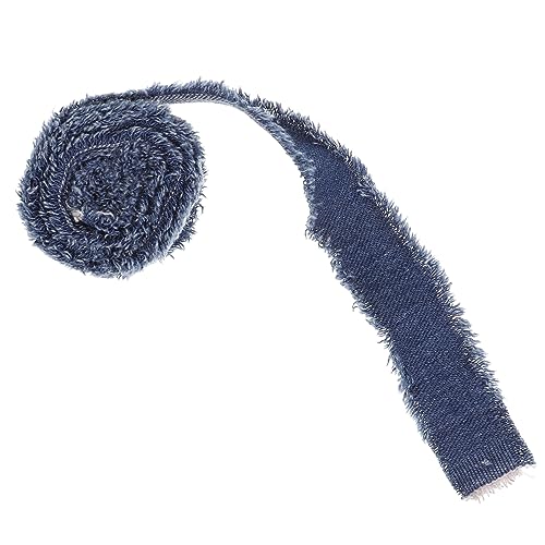 COHEALI 1 Rolle Ausgefranstes Stoffband Diy-kleiderband Band Zum Nähen Schleifenband Ripsband Blumenverpackungsband Band Zum Verpacken Von Geschenken Diy-band Polyester Kunsthandwerk Denim COHEALI 1 Rolle Ausgefranstes Stoffband Diy-kleiderband Band Zum Nähen Schleifenband Ripsband Blumenverpackungsband Band Zum Verpacken Von Geschenken Diy-band Polyester Kunsthandwerk Denim von COHEALI
