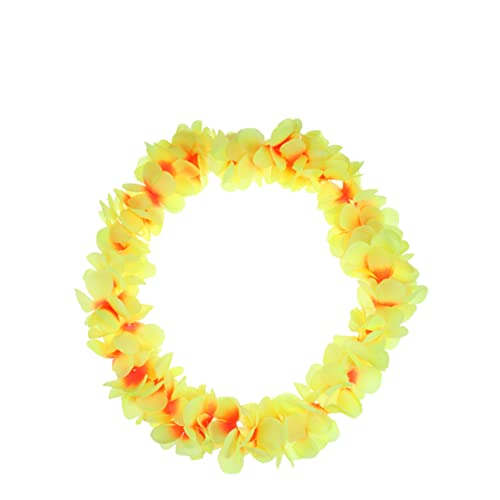 COHEALI 1 Satz 4st Urlaub Strand Meer Urlaub Tropisches Luau Hawaii Hawaiianische Leis-Masse Simulierte Seidenblume Kranz Girlande Halskette Blaue Leine Graßrock Blumen Hula-Tanz Bankett von COHEALI