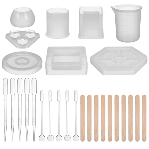 COHEALI 1 Satz Kristallsäulenform Formen Aus Epoxidharz Bausatz Für Silikonformen Becher Silikonharz Gießformen Für Schmuck Harzformen Silikon-kit Seifenformen Silikon Zubehör Kieselgel COHEALI 1 Satz Kristallsäulenform Formen Aus Epoxidharz Bausatz Für Silikonformen Becher Silikonharz Gießformen Für Schmuck Harzformen Silikon-kit Seifenformen Silikon Zubehör Kieselgel von COHEALI