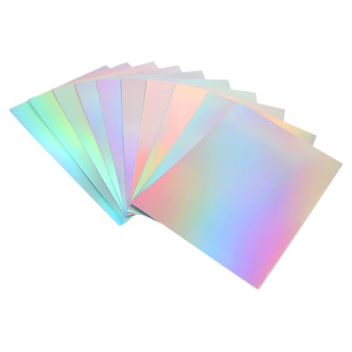 COHEALI 10 Blätter Regenbogen-karton Metallisch Reflektierender Karton Spiegelreflektierender Karton Dicker Karton Bunter Karton Glänzende Bastelbögen A4 - Regenbogenkarte Papier COHEALI 10 Blätter Regenbogen-karton Metallisch Reflektierender Karton Spiegelreflektierender Karton Dicker Karton Bunter Karton Glänzende Bastelbögen A4 - Regenbogenkarte Papier von COHEALI