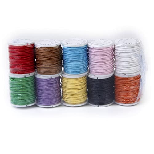 COHEALI 10 Rollen Perlenschnüre Fäden 1 Mm Strickkordel Materialien Für Bastelbedarf Gewachste Schnur Flechtzubehör Zopfzubehör Koreanische Produkte Crimpen Geflochtenes Seil COHEALI 10 Rollen Perlenschnüre Fäden 1 Mm Strickkordel Materialien Für Bastelbedarf Gewachste Schnur Flechtzubehör Zopfzubehör Koreanische Produkte Crimpen Geflochtenes Seil von COHEALI