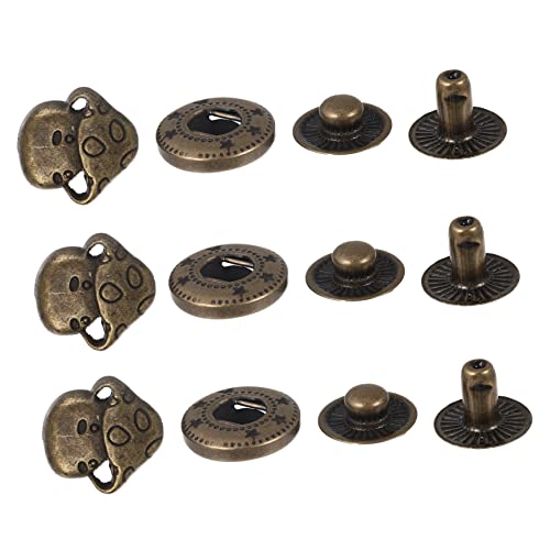 COHEALI 10er-pack Knöpfe Aus Metalllegierung Vintage-druckknöpfe Für Bastelarbeiten Kleidungsreparatur von COHEALI