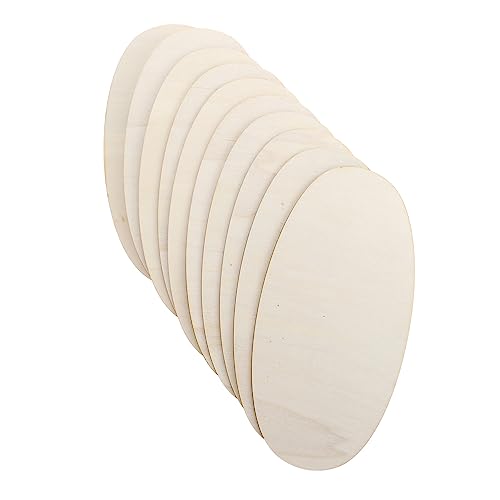 COHEALI 10pcs DIY Basteln Holzscheiben Blankschnitte Malerei Holzchips DIY -accessoires von COHEALI