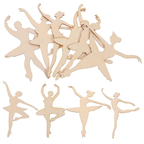 COHEALI 10st Ballerina-scheiben Aus Holz Hölzerne Ornamente Partygeschenke Für Kinder Mini-holzscheiben Diy Holzstücke Bemalen Leere Ornamente Ballett Charme Handbuch Konfetti Bambus COHEALI 10st Ballerina-scheiben Aus Holz Hölzerne Ornamente Partygeschenke Für Kinder Mini-holzscheiben Diy Holzstücke Bemalen Leere Ornamente Ballett Charme Handbuch Konfetti Bambus von COHEALI