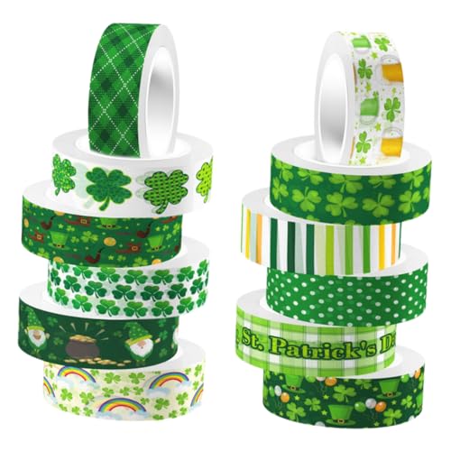 COHEALI 12 Rollen Konto Mit Dem Vierblättrigen Kleeblatt Washi-papierbänder Geschenkverpackungsband Vintage Washi Tape St. Dekoratives Scrapbook-klebeband Aufkleber Washi-tape Einstellen COHEALI 12 Rollen Konto Mit Dem Vierblättrigen Kleeblatt Washi-papierbänder Geschenkverpackungsband Vintage Washi Tape St. Dekoratives Scrapbook-klebeband Aufkleber Washi-tape Einstellen von COHEALI
