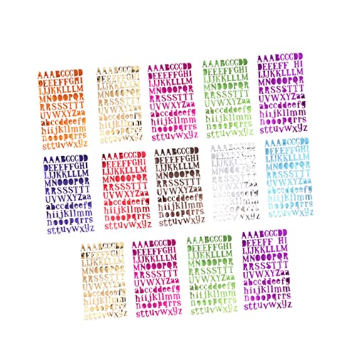 COHEALI 14stücke Farbige Buchstabenaufkleber Aus Papier Alphabet-aufkleber Diy-dekorationsaufkleber Bunte Buchstaben-sticker Aufkleber Für Basteln Und Heimdekoration von COHEALI