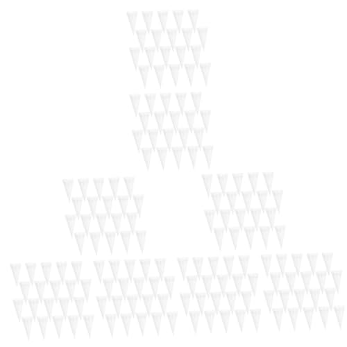 COHEALI 160 Stk Papierbrunnen Hochzeitsbevorzugungen Papierkegel Dekoration Für Hochzeitsfeiern Blütenkonfetti Blütenkegel Konfetti-kegel Weiß Blumenpapier Hohl von COHEALI