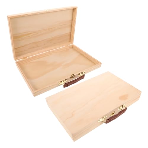 COHEALI 2 Stück Holz Malwerkzeug Box Tragbare Leichte Aufbewahrungsbox mit Ergonomischem Griff Robustes Kiefernholz für Ölgemälde für Outdoor Skizzen Reisen und Ateliergebrauch COHEALI 2 Stück Holz Malwerkzeug Box Tragbare Leichte Aufbewahrungsbox mit Ergonomischem Griff Robustes Kiefernholz für Ölgemälde für Outdoor Skizzen Reisen und Ateliergebrauch von COHEALI