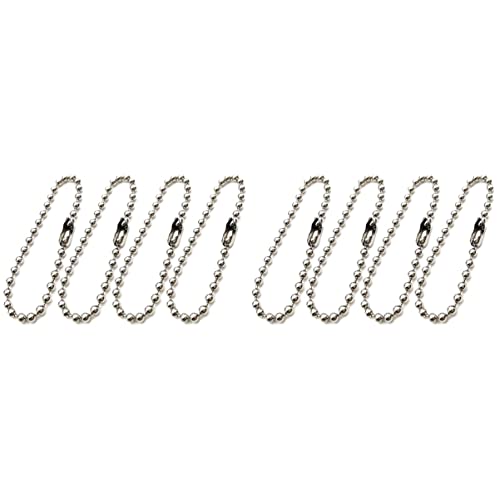 COHEALI 200 Stk Verstellbare Perlenkette Metallperle Stahlkette Schlüsselanhänger Mit Metallkette Kettenglied Aus Metall Bälle Schlüsselanhänger Und Kette Etikett Schild Einstellbar von COHEALI
