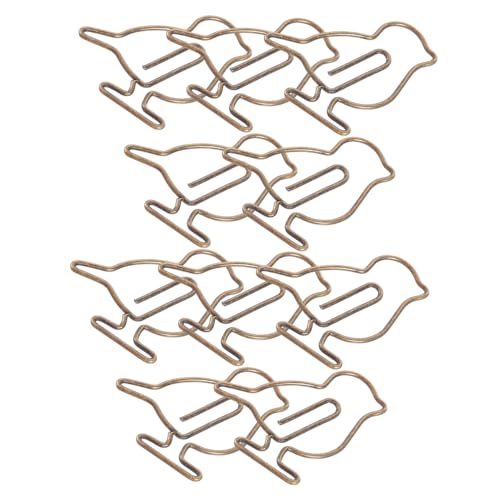 COHEALI 20 Metall-Büroklammern, Dekorative Vogel-Form, 3.00 x 2.70 x 0.10 cm, wie abgebildet COHEALI 20 Metall-Büroklammern, Dekorative Vogel-Form, 3.00 x 2.70 x 0.10 cm, wie abgebildet von COHEALI