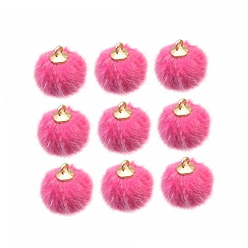 COHEALI 24stücke Teiliges DIY Ohrringe Pompom Anhänger Rosafarbene Filzkugeln Für Kreativen Schmuck Vielseitiges Zubehör Für Modische Bastelprojekte Und Individuelle Styles von COHEALI