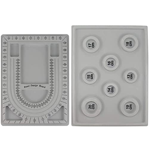 COHEALI 2stücke Perlen Design Brett Für Schmuckherstellung Und Armbänder Praktische Maßskala Und Einfache Handhabung Für Kreative Schmuckdesigner von COHEALI