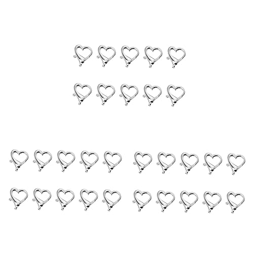 COHEALI 30 Stück Haken In Form Eines Verschlusses In Herzform Für Zubehör Verschluss Armband Haken Zur Herstellung Von Form Kralle Drehgelenk Schlüsselanhänger Erkenntnisse Aus COHEALI 30 Stück Haken In Form Eines Verschlusses In Herzform Für Zubehör Verschluss Armband Haken Zur Herstellung Von Form Kralle Drehgelenk Schlüsselanhänger Erkenntnisse Aus von COHEALI