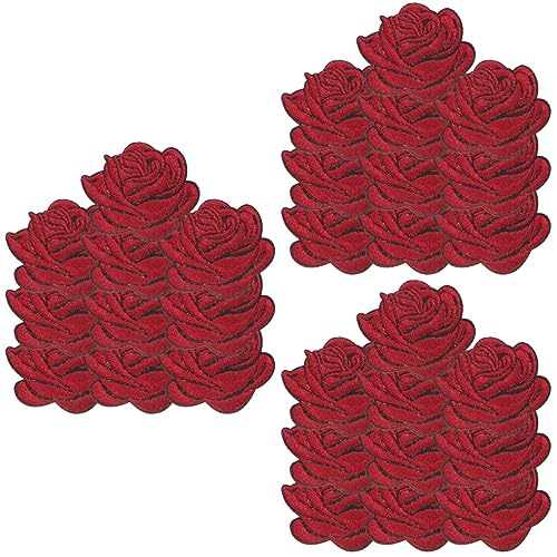COHEALI 30 Stück bestickte Blumenstickerei Rose aus Eisen mit rosa Blumen Stickerei Blumen Stickerei Blumen Taschen aus Eisen im Computersack Baumwolle Stickerei COHEALI 30 Stück bestickte Blumenstickerei Rose aus Eisen mit rosa Blumen Stickerei Blumen Stickerei Blumen Taschen aus Eisen im Computersack Baumwolle Stickerei von COHEALI