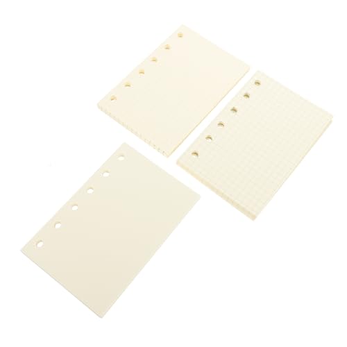 COHEALI 3er-set Notizblock-ersatzminen Loseblatt-notizbuchpapier Glattes Nachfüllpapier Planerbinder Notizbuch Notizbücher Packung von COHEALI