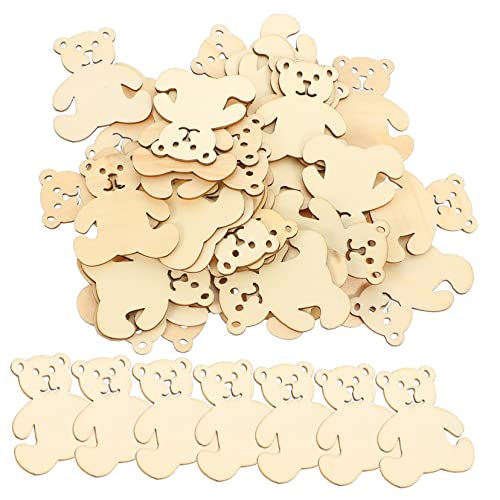 COHEALI 40 Stück Holzchip-scheiben in Bärenform Dekorative Bastelstücke Für Heimdekoration Party-dekorationen COHEALI 40 Stück Holzchip-scheiben in Bärenform Dekorative Bastelstücke Für Heimdekoration Party-dekorationen von COHEALI