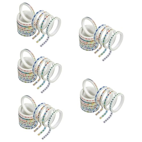 COHEALI 60 Rollen Bandset papierklebeband Papierband selbstklebende DIY-Klebebänder Papierbänder Scrapbook-Dekor Aufkleber zum Basteln Washi DIY Bastelband Milchband Japanisches Papier von COHEALI