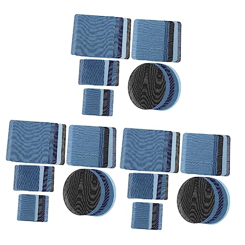 COHEALI 75 Stk Denim-aufkleber Jeansflicken Zum Aufbügeln Aufnäher Für Jeanshosen Schwarze Zerrissene Jeans Bestickte Jeans Flecken Reparaturflicken Nähen Stoff Patch Kunsthandwerk von COHEALI