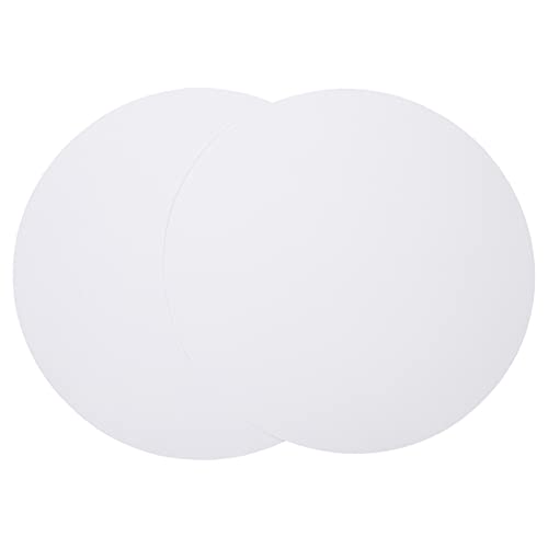 COHEALI Blanko-Karten, schwarzes Kartonpapier, runde Papierplatte, gespannt, kreisförmig, Papier, DIY, Malpapier, Karten zum Bemalen, 50 Stück, 25 cm x 25 cm x 0,1 cm, weißer Karton, weißer Karton COHEALI Blanko-Karten, schwarzes Kartonpapier, runde Papierplatte, gespannt, kreisförmig, Papier, DIY, Malpapier, Karten zum Bemalen, 50 Stück, 25 cm x 25 cm x 0,1 cm, weißer Karton, weißer Karton von COHEALI