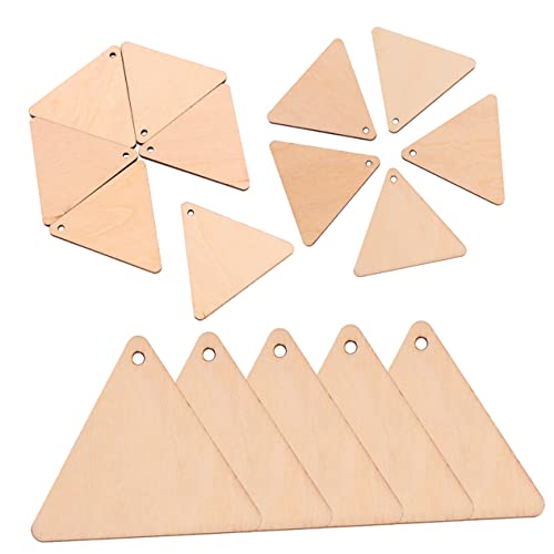 COHEALI Dreieckige Holzstücke 60 Mm Unvollendete Ausschnitte Holzhandwerk Heimdekorationsset COHEALI Dreieckige Holzstücke 60 Mm Unvollendete Ausschnitte Holzhandwerk Heimdekorationsset von COHEALI