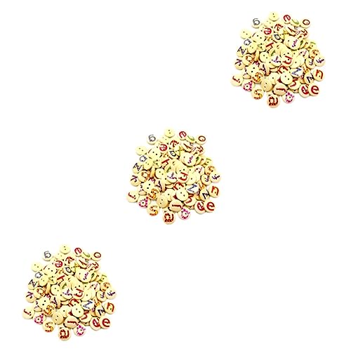 COHEALI 3er-set Holzknöpfe Mit Festem Muster 26 Buchstaben Runde Zweilochknöpfe Natürliche Gemischte Holzknöpfe Zum Nähen Zum Basteln 100 Stück * 3 COHEALI 3er-set Holzknöpfe Mit Festem Muster 26 Buchstaben Runde Zweilochknöpfe Natürliche Gemischte Holzknöpfe Zum Nähen Zum Basteln 100 Stück * 3 von COHEALI