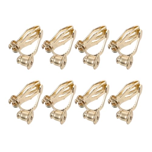 COHEALI Konverter für Ohrringe, unsichtbar, 8 Stück, Clip, Adapter, Kreis, Ohrringe, für Damen, Basis, zum Basteln von Ohrclips von COHEALI