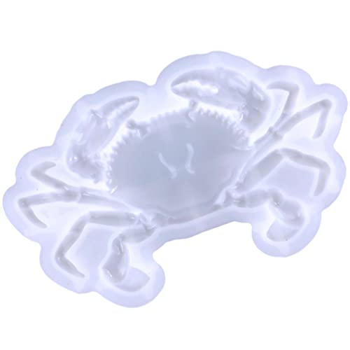 COHEALI Krabben-ornament-form Meerestier Silikonform Ohrring-anhänger-harzform Formen Epoxidharz Süßigkeitenformen Silikon Formen Aus Epoxidharz Gießen Kind Weiß Dreidimensional Kieselgel von COHEALI
