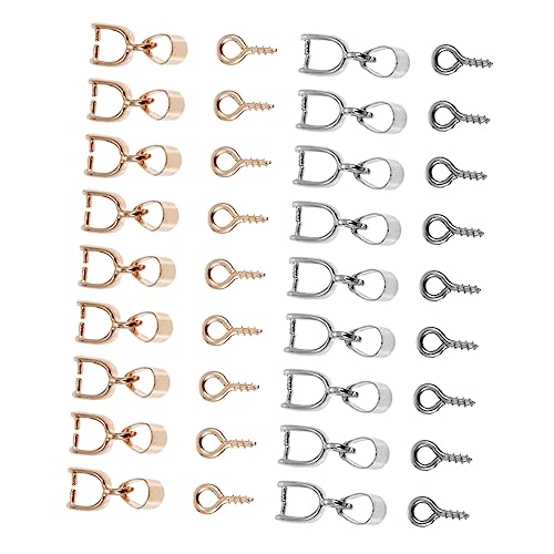 COHEALI Ornamenthaken 1 Set Diy-Material Mini-Haken Schmuck Halskette Schlüsselanhänger Formen Für Epoxidharz Schrauböse Für Ohrringe Ösenschrauben Haken Karabineranhänger Ösenverschluss von COHEALI