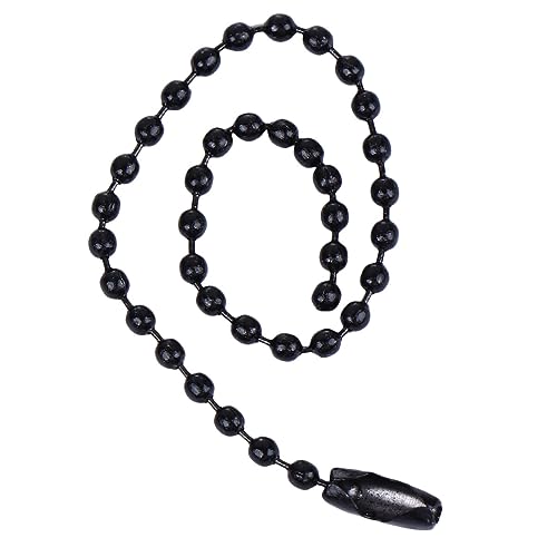 COHEALI Perlenkettenanhänger 2 4 Mm Bedruckte Anhängerkette Eisenkette 50 Stück Schwarz von COHEALI
