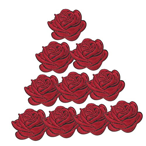 COHEALI Rosen-Patch 10 Stück Rosenblüten-Aufnäher Zum Aufbügeln Bestickte Retro-Blumenapplikationen Zum Aufbügeln Oder Aufnähen Für Taschen Kappen Kleidung Jeans Jacken Emblem COHEALI Rosen-Patch 10 Stück Rosenblüten-Aufnäher Zum Aufbügeln Bestickte Retro-Blumenapplikationen Zum Aufbügeln Oder Aufnähen Für Taschen Kappen Kleidung Jeans Jacken Emblem von COHEALI