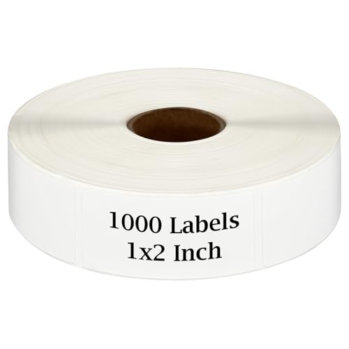 Gefrierschrank-Etiketten, blanko, abnehmbar, wasserabweisend, öldicht, für Lebensmittelbehälter, Gläser und Speisekammer, 1000 Stück (2,5 x 5,1 cm) von COIDEA