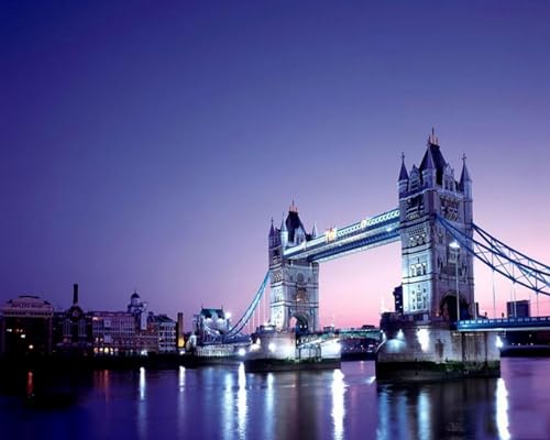COKYIS Vorgedruckt Kreuzstich Stickpackungen Nachtansicht der Stadt Tower Bridge London 11CT Stickbild Stickvorlage DIY Stickset für Anfänger Home Decor 40x50cm COKYIS Vorgedruckt Kreuzstich Stickpackungen Nachtansicht der Stadt Tower Bridge London 11CT Stickbild Stickvorlage DIY Stickset für Anfänger Home Decor 40x50cm von COKYIS