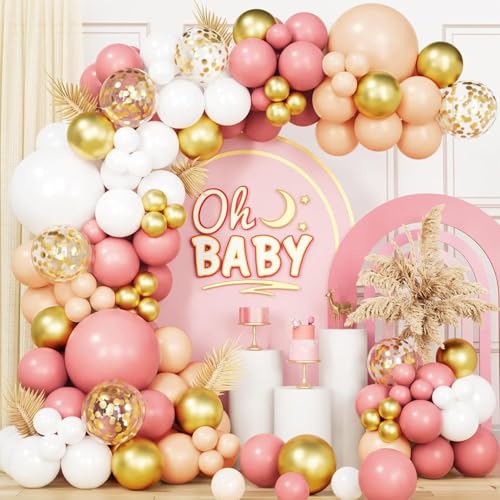 COLANANA Ballonbogen-Set, 111-teiliges Ballon-Girlanden-Set, Vintage-Rosa Aprikose, Geburtstagsdekorationen für Erwachsene, Kinder, Geburtstag, Babyparty, Hochzeit, Jahrestag, Karnevalsparty COLANANA Ballonbogen-Set, 111-teiliges Ballon-Girlanden-Set, Vintage-Rosa Aprikose, Geburtstagsdekorationen für Erwachsene, Kinder, Geburtstag, Babyparty, Hochzeit, Jahrestag, Karnevalsparty von COLANANA