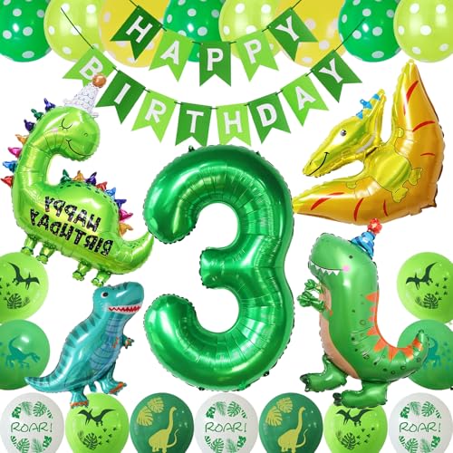 COLANANA Dino Geburtstag Deko Set,3 jahre Kindergeburtstag Dino Geburtstag Deko mit Happy Birthday Girlande, Grün Gelb Dinos Luftballons für Dinosaurier Party Kindergeburtstag Geburtstags Dekoration COLANANA Dino Geburtstag Deko Set,3 jahre Kindergeburtstag Dino Geburtstag Deko mit Happy Birthday Girlande, Grün Gelb Dinos Luftballons für Dinosaurier Party Kindergeburtstag Geburtstags Dekoration von COLANANA