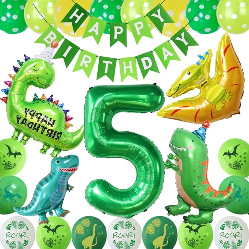 COLANANA Dino Geburtstag Deko Set,5 jahre Kindergeburtstag Dino Geburtstag Deko mit Happy Birthday Girlande, Grün Gelb Dinos Luftballons für Dinosaurier Party Kindergeburtstag Geburtstags Dekoration COLANANA Dino Geburtstag Deko Set,5 jahre Kindergeburtstag Dino Geburtstag Deko mit Happy Birthday Girlande, Grün Gelb Dinos Luftballons für Dinosaurier Party Kindergeburtstag Geburtstags Dekoration von COLANANA