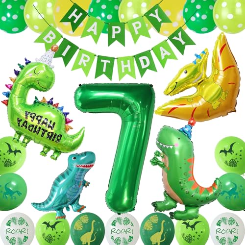 COLANANA Dino Geburtstag Deko Set,7 jahre Kindergeburtstag Dino Geburtstag Deko mit Happy Birthday Girlande, Grün Gelb Dinos Luftballons für Dinosaurier Party Kindergeburtstag Geburtstags Dekoration COLANANA Dino Geburtstag Deko Set,7 jahre Kindergeburtstag Dino Geburtstag Deko mit Happy Birthday Girlande, Grün Gelb Dinos Luftballons für Dinosaurier Party Kindergeburtstag Geburtstags Dekoration von COLANANA