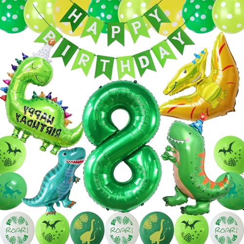 COLANANA Dino Geburtstag Deko Set,8 jahre Kindergeburtstag Dino Geburtstag Deko mit Happy Birthday Girlande, Grün Gelb Dinos Luftballons für Dinosaurier Party Kindergeburtstag Geburtstags Dekoration COLANANA Dino Geburtstag Deko Set,8 jahre Kindergeburtstag Dino Geburtstag Deko mit Happy Birthday Girlande, Grün Gelb Dinos Luftballons für Dinosaurier Party Kindergeburtstag Geburtstags Dekoration von COLANANA