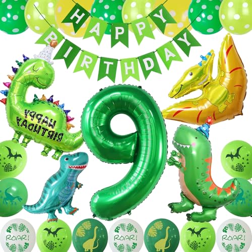 COLANANA Dino Geburtstag Deko Set,9 jahre Kindergeburtstag Dino Geburtstag Deko mit Happy Birthday Girlande, Grün Gelb Dinos Luftballons für Dinosaurier Party Kindergeburtstag Geburtstags Dekoration COLANANA Dino Geburtstag Deko Set,9 jahre Kindergeburtstag Dino Geburtstag Deko mit Happy Birthday Girlande, Grün Gelb Dinos Luftballons für Dinosaurier Party Kindergeburtstag Geburtstags Dekoration von COLANANA