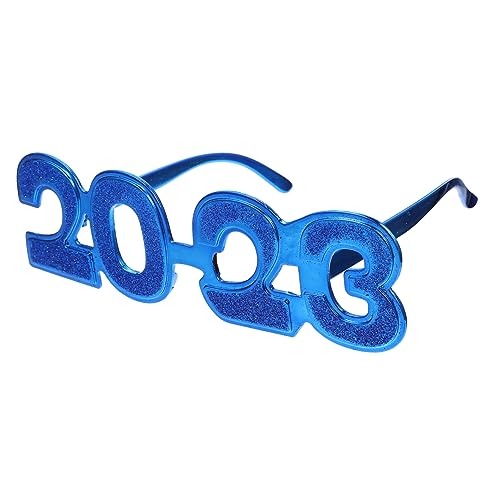 COLLBATH 1 Paar Neujahrs-Party brille Abschlussfeier Brillen Neujahrsbrille Gläser Neujahrsparty-Brillen Blau silvesterbrillen neujahr brillen Neujahrsvorräte Plastikbrille 2023 Stk Blue COLLBATH 1 Paar Neujahrs-Party brille Abschlussfeier Brillen Neujahrsbrille Gläser Neujahrsparty-Brillen Blau silvesterbrillen neujahr brillen Neujahrsvorräte Plastikbrille 2023 Stk Blue von COLLBATH