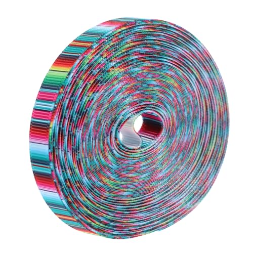 COLLBATH 1 Rolle Geschenkverpackung Für Wickeln Geschenkband Dünn Party Empfindlich Diy-bastelbänder Fiesta Dekorativ Gegenwärtig Urlaub Mexikanisches Band Polyester von COLLBATH
