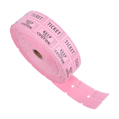 COLLBATH 1 Rolle Los Ticketetiketten Eintrittskarten Essenskarten Gewinnspielkarten Karneval Tickets Zirkuskarten, Karnevalskarten Giveaways für Veranstaltungen Papier Rosa COLLBATH 1 Rolle Los Ticketetiketten Eintrittskarten Essenskarten Gewinnspielkarten Karneval Tickets Zirkuskarten, Karnevalskarten Giveaways für Veranstaltungen Papier Rosa von COLLBATH