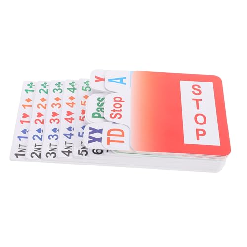 COLLBATH PVC-Bridge-gebotskarten Karten Für Indoor-Spiele Festival-Karten-Set Leicht Lesbare Schriftarten Unverzichtbar Für Kartenspiele COLLBATH PVC-Bridge-gebotskarten Karten Für Indoor-Spiele Festival-Karten-Set Leicht Lesbare Schriftarten Unverzichtbar Für Kartenspiele von COLLBATH