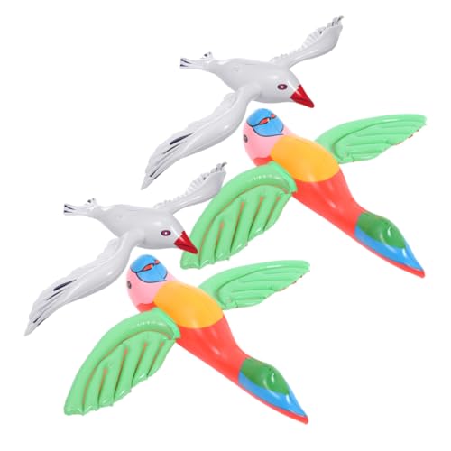 COLLBATH 1 Satz Aufblasbare Möwenwasserballon im Freien Blau Party Strand schwimmt aufblasbare Dekoration Aufblasbare Möwe aus Kunststoff Figur Schwimmbad aufblasbares PVC von COLLBATH