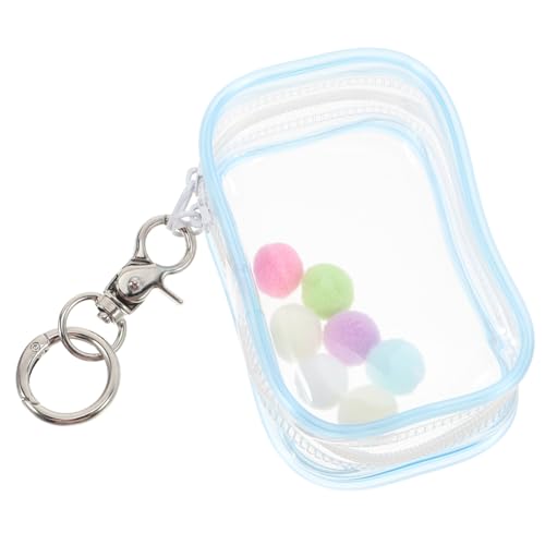 COLLBATH 1 Satz Babytasche Display-Box Puppen Aufbewahrung Puppen Display Federkarabiner Herz Karabiner Tür Puppenbehältnisse zur Ausstellung kleine Puppenaufbewahrungstasche Plastik Blue von COLLBATH