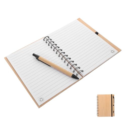 COLLBATH 1 Satz Bambus Notizbuch mit Spiralbindung Kreatives Notizheft für Notizen Journaling und Schreiben für Robust und Gestaltet von COLLBATH