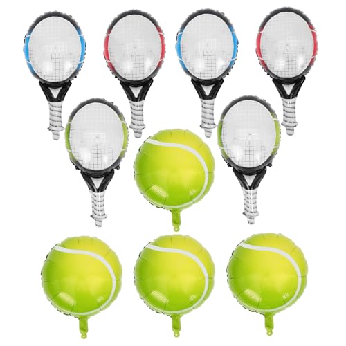 COLLBATH 1 Satz Tennisschlägerballon Partyzubehör Zum Thema Tennis Tennisschläger Dekoration Geburtstagsfeierdekorationen Partygeschenk Tennisschläger-ballons Sportballons Aluminiumfolie COLLBATH 1 Satz Tennisschlägerballon Partyzubehör Zum Thema Tennis Tennisschläger Dekoration Geburtstagsfeierdekorationen Partygeschenk Tennisschläger-ballons Sportballons Aluminiumfolie von COLLBATH